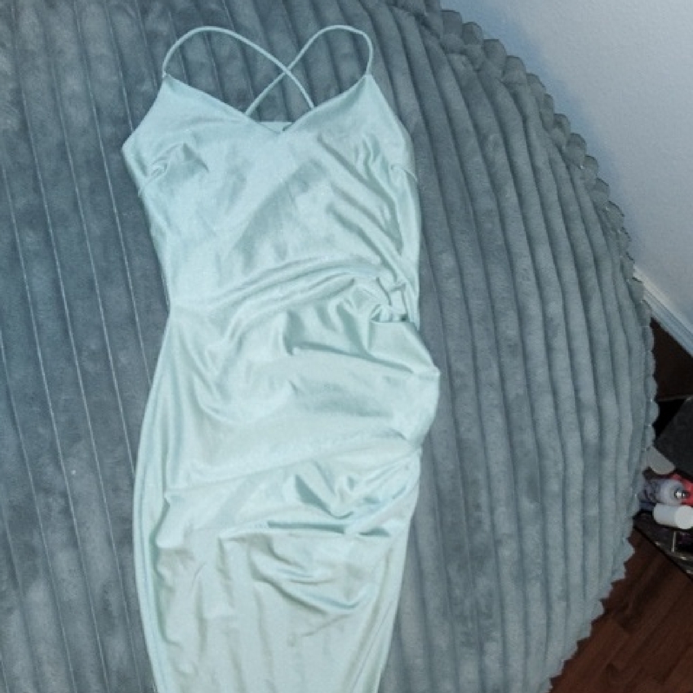 Windsor Light Blue Asymmetrical Dress